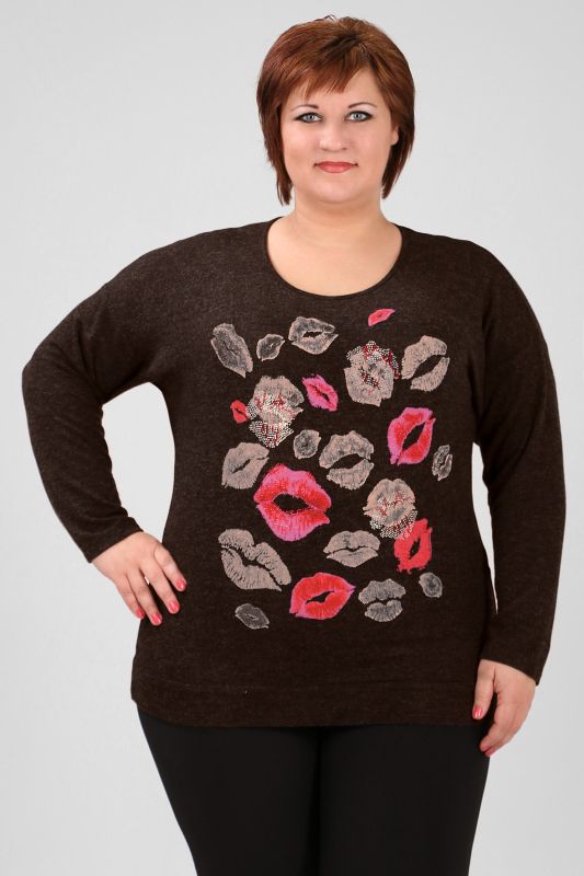 Lip Print Blouse