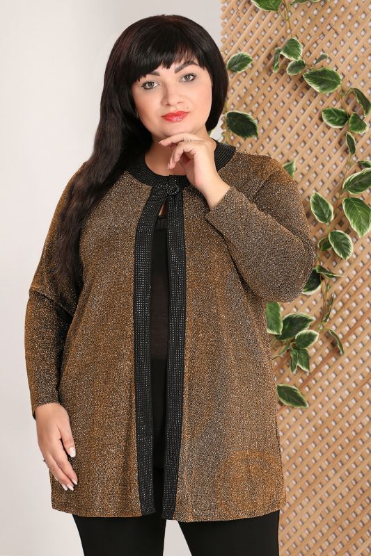 Gold lurex cardigan