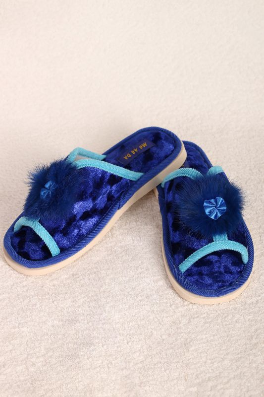 Blue house slippers